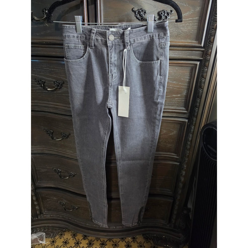 Etienne Marcel Grey Skinny Ankle Zip Jeans EM2012 NWT Size 26